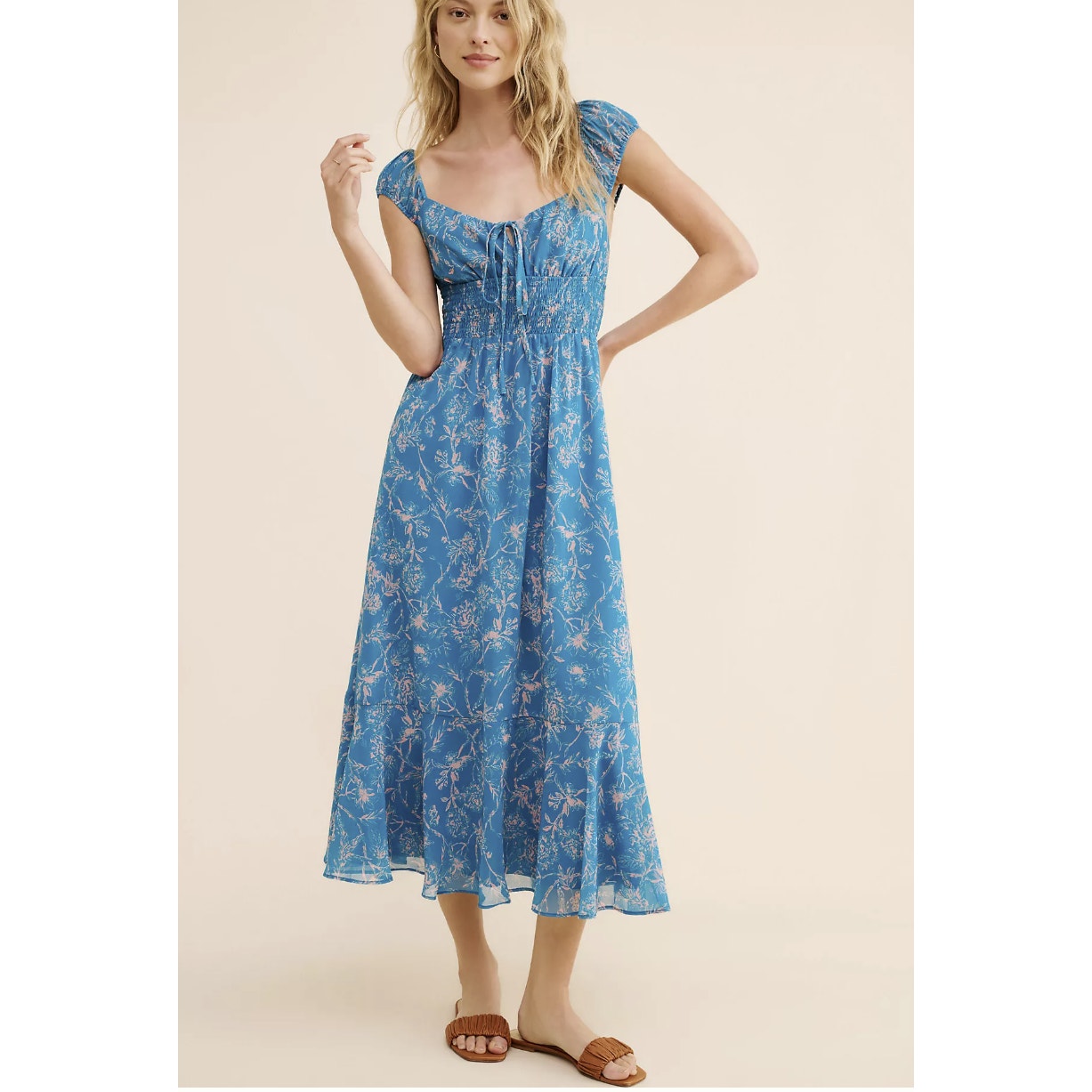 Anthropologie Hutch Medallion Tile Print Dress